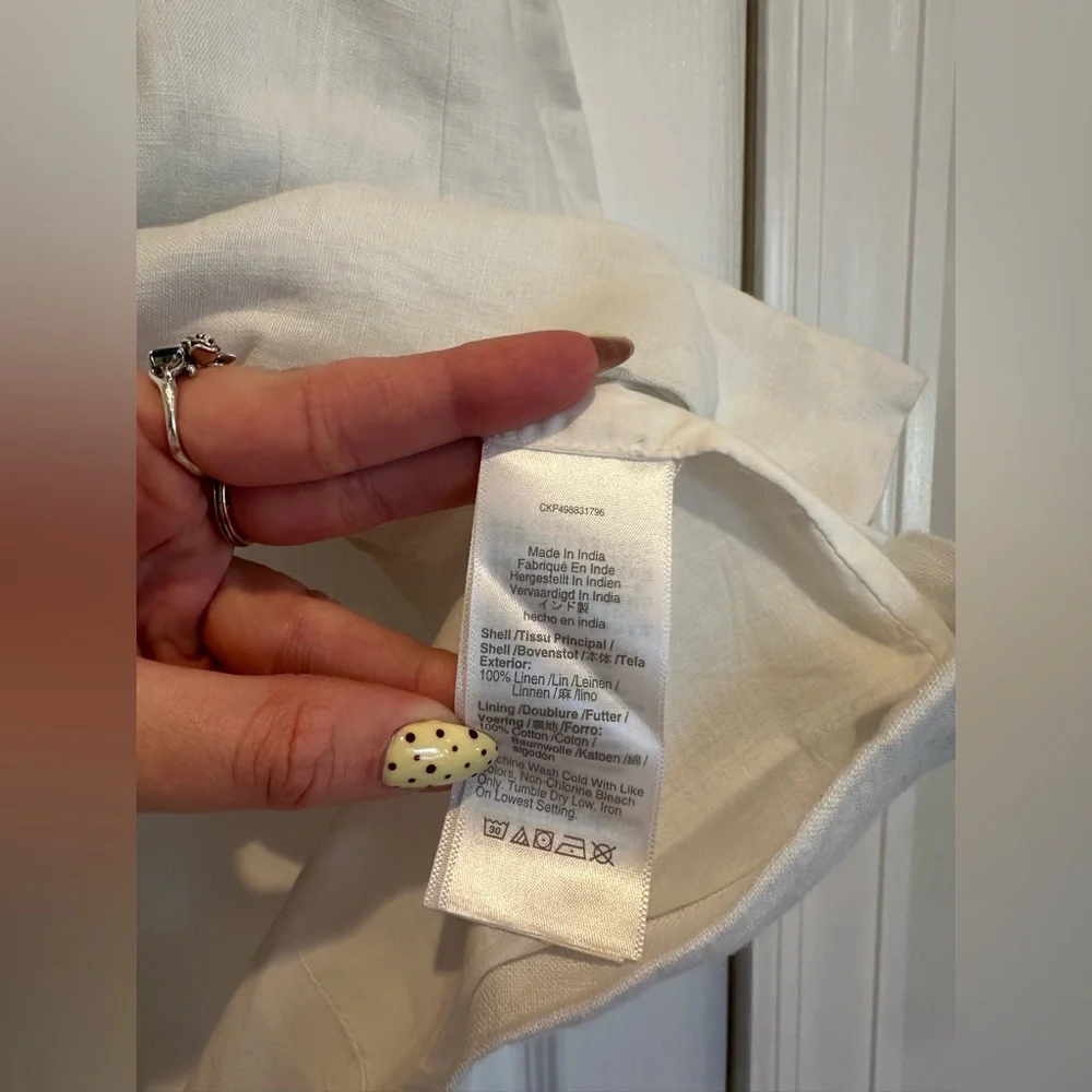Madewell White Ribbed Button-Front Tank Top - Picture 5 of 5